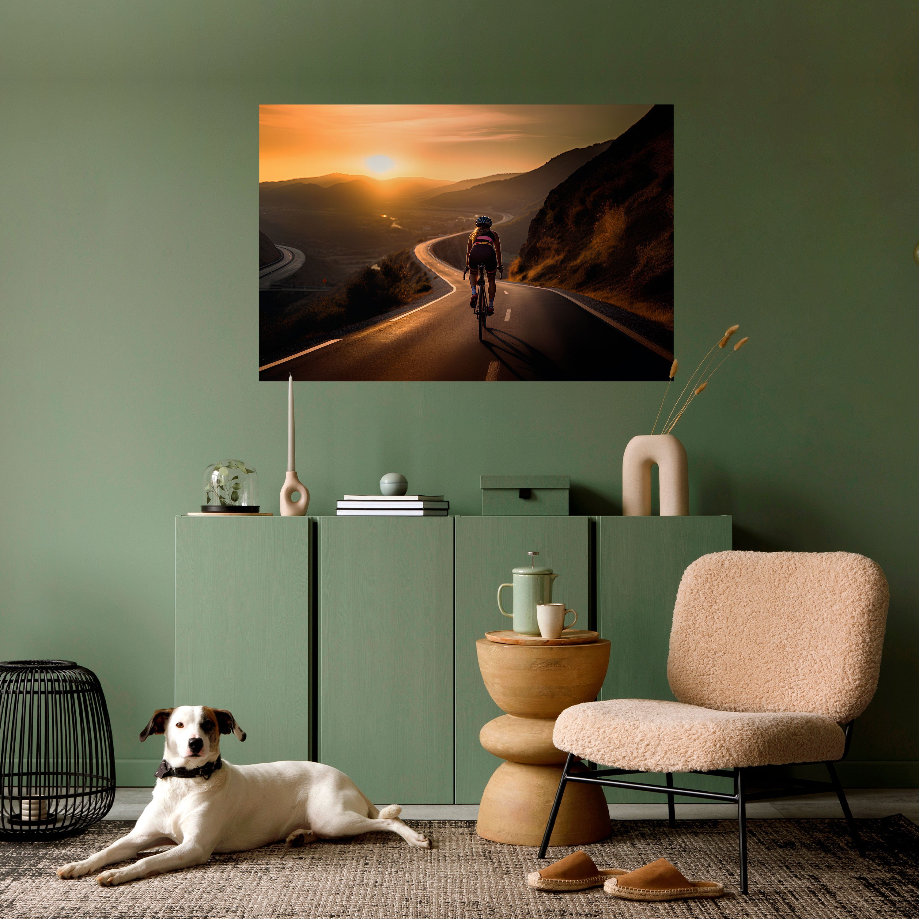 Affiche horizontale autocollante « RIDE INTO GOLD »