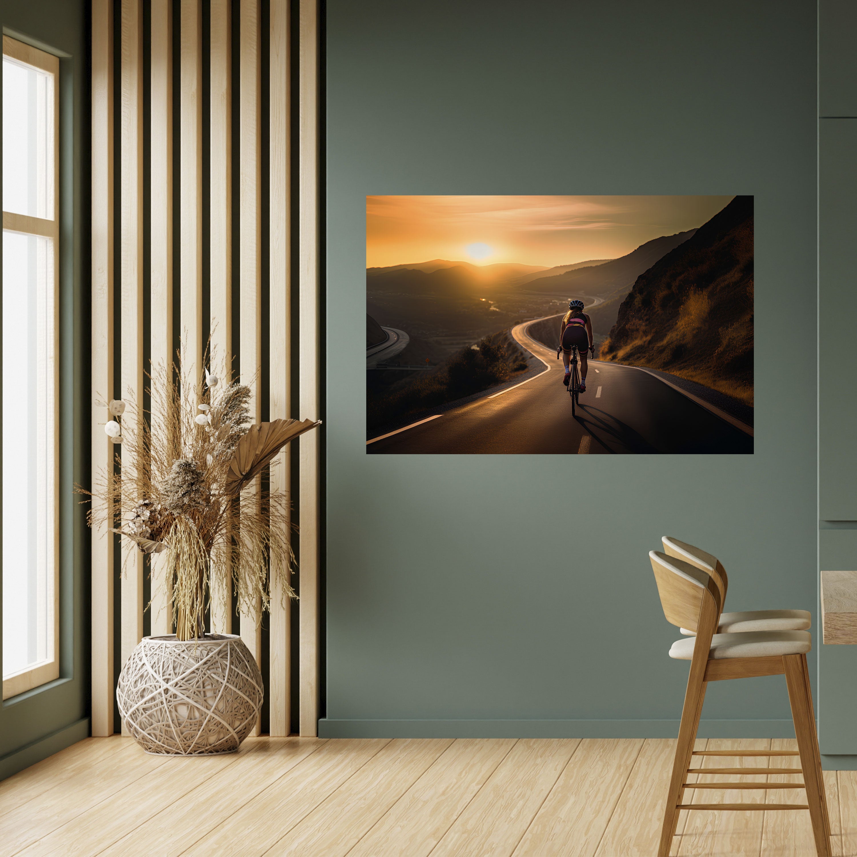 Affiche horizontale autocollante « RIDE INTO GOLD »