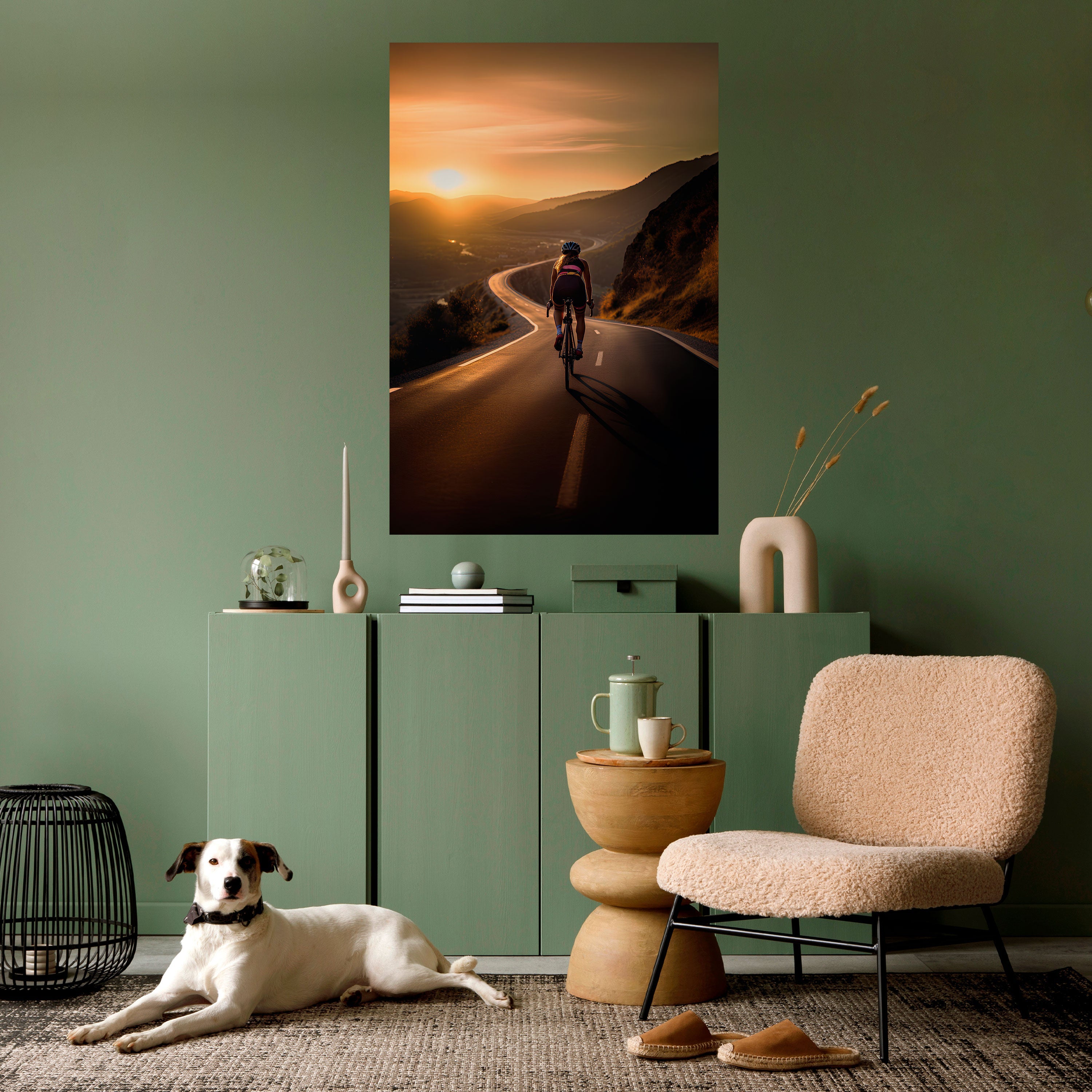 Affiche verticale autocollante « RIDE INTO GOLD »