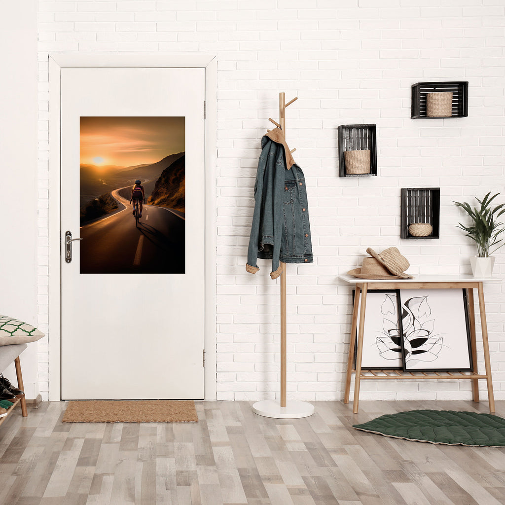 Affiche verticale autocollante « RIDE INTO GOLD »