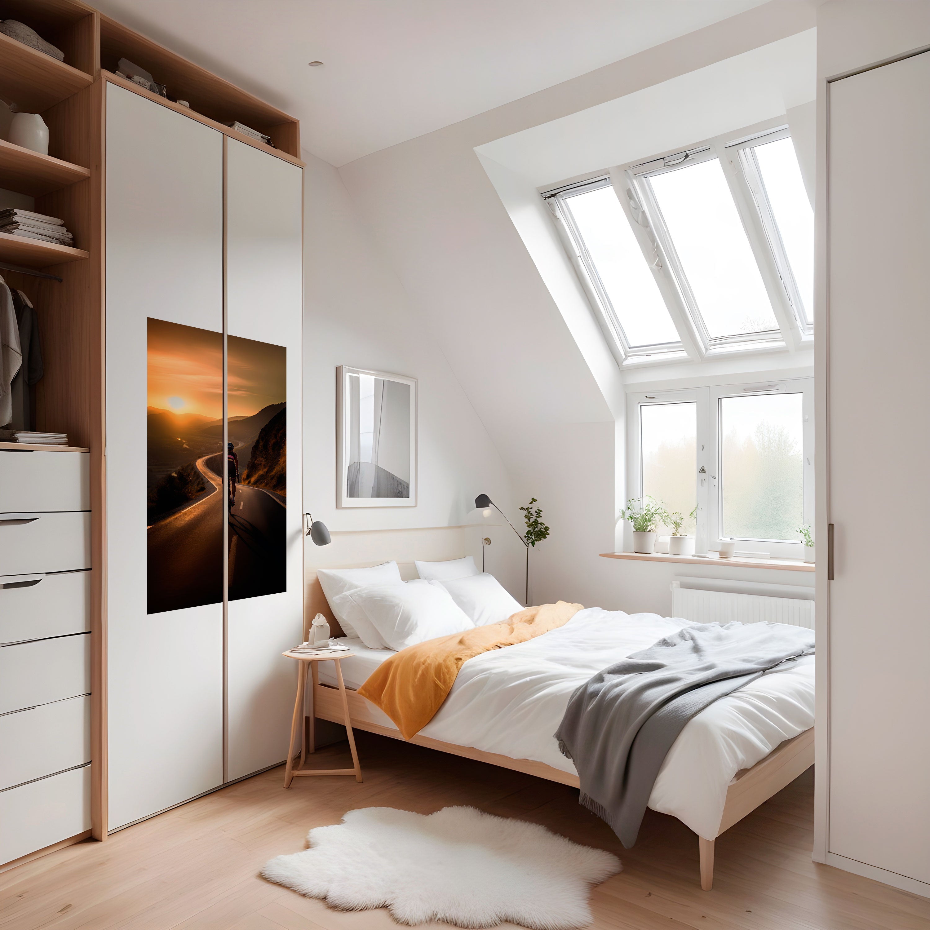 Affiche verticale autocollante « RIDE INTO GOLD »