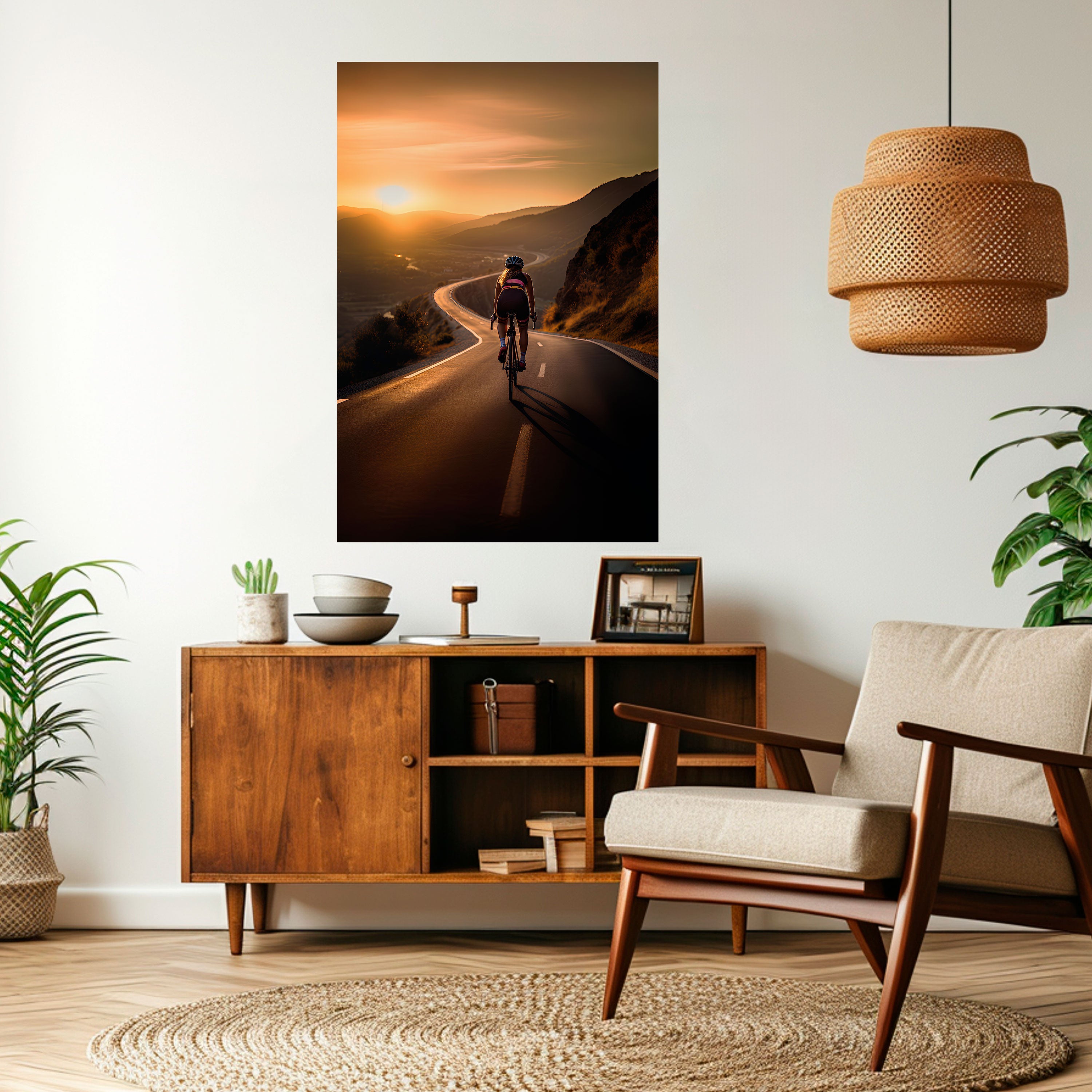 Affiche verticale autocollante « RIDE INTO GOLD »