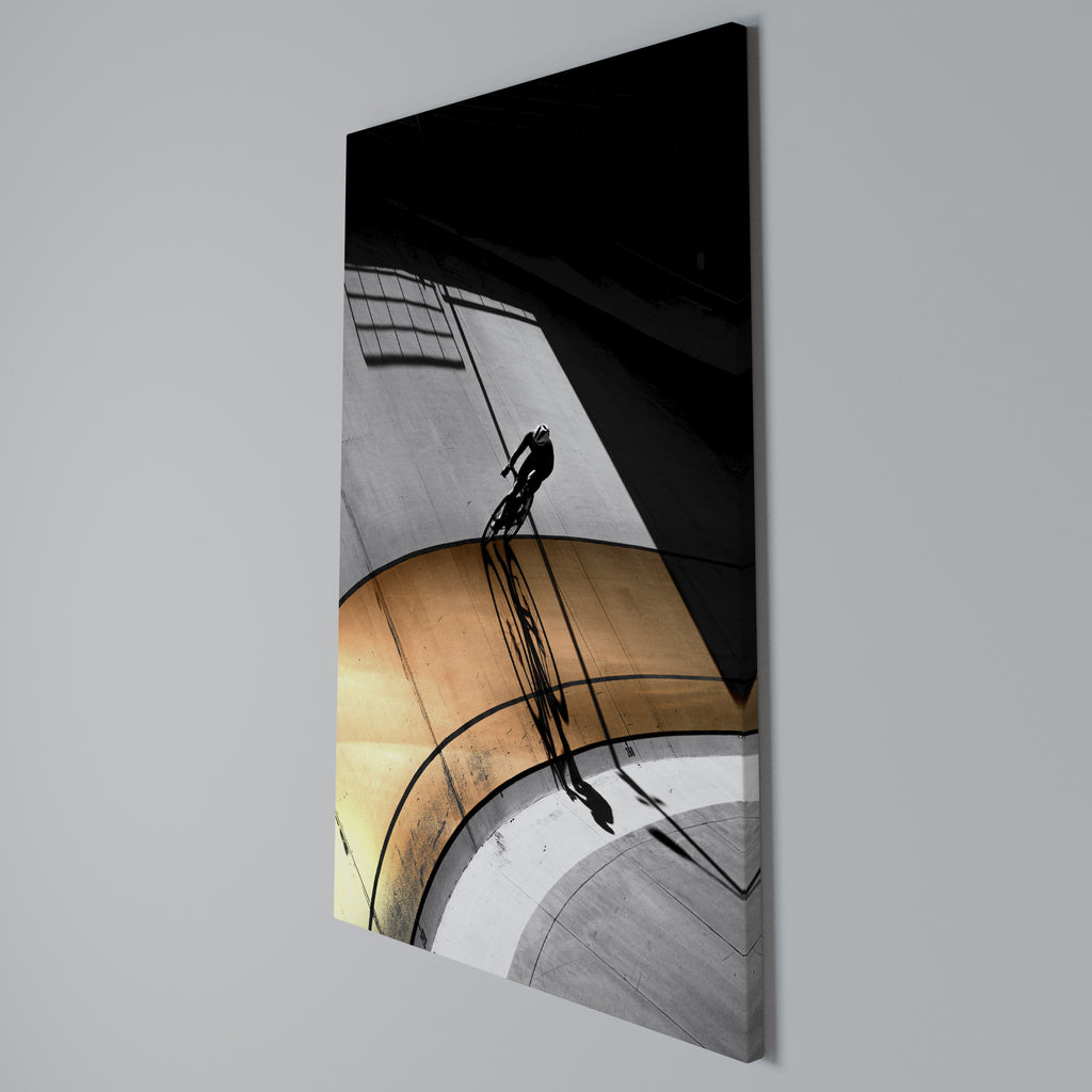 ORANGE ARC AMBIENCE Vertical Canvas Print