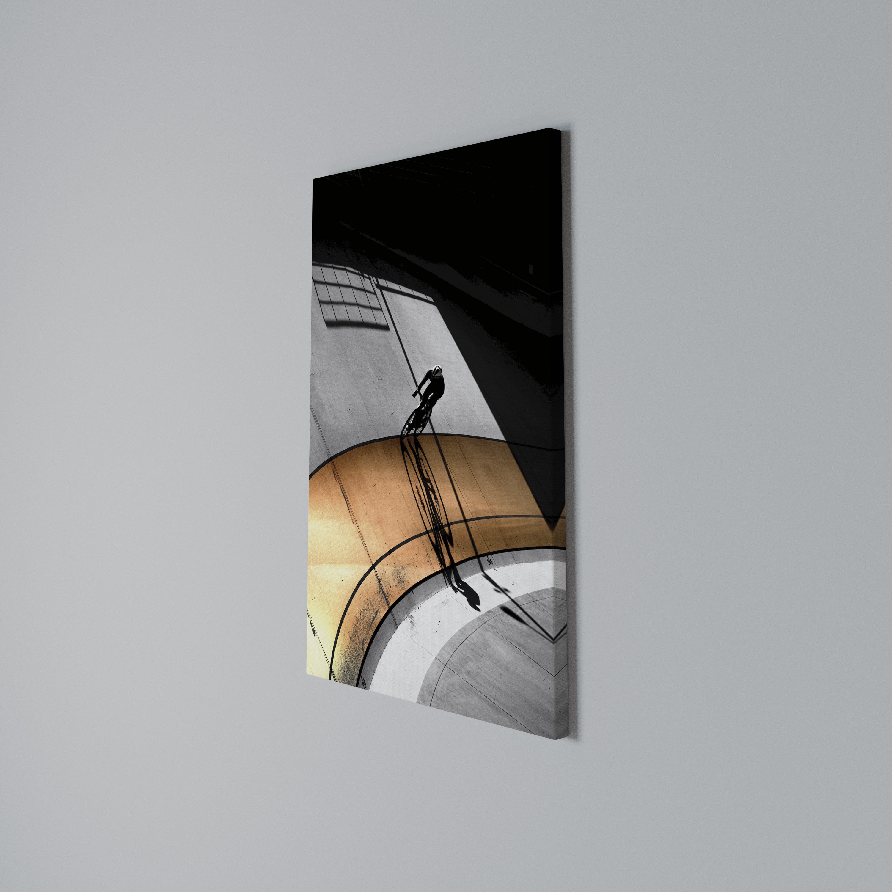 ORANGE ARC AMBIENCE Vertical Canvas Print