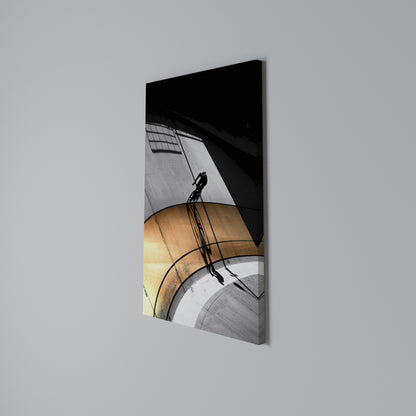 ORANGE ARC AMBIENCE Vertical Canvas Print