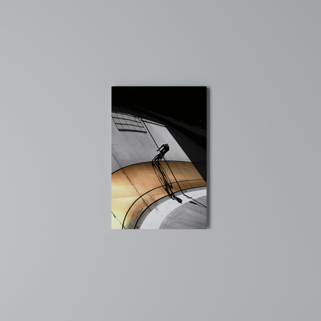 ORANGE ARC AMBIENCE Vertical Canvas Print