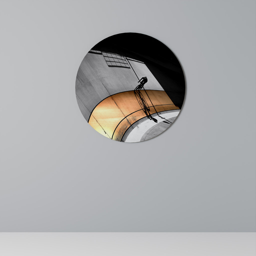 Décoration murale ronde ORANGE ARC AMBIANCE