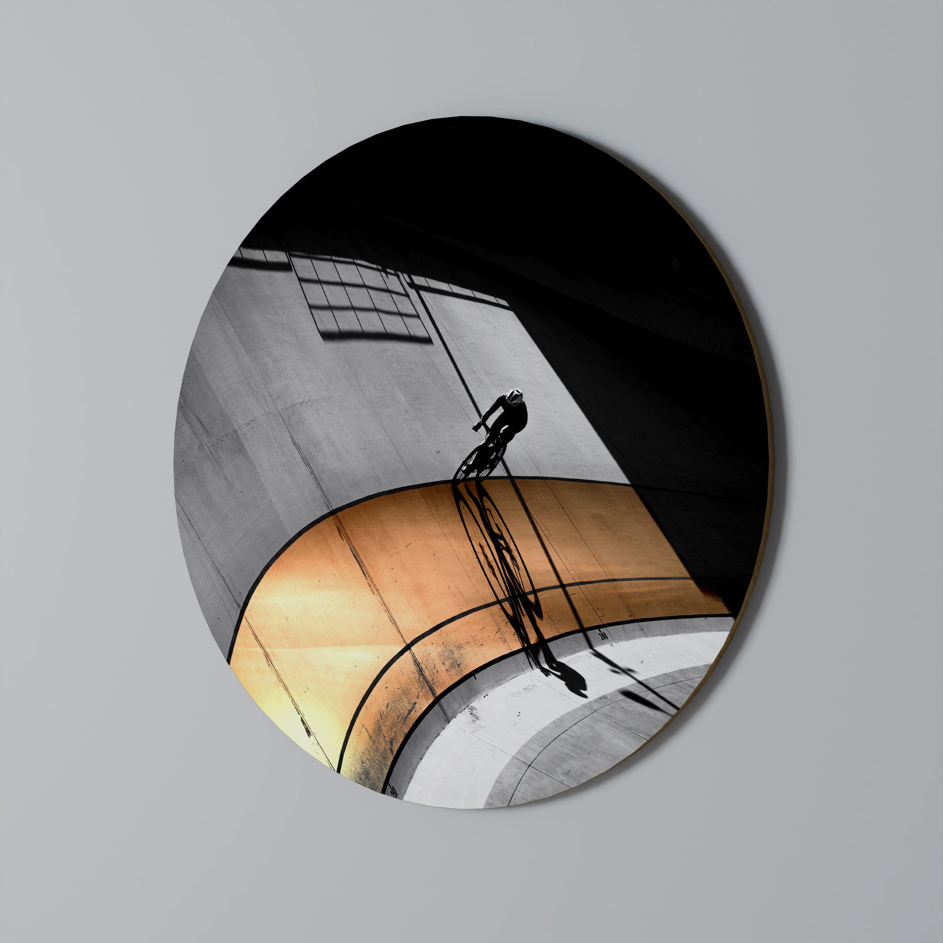 Décoration murale ronde ORANGE ARC AMBIANCE