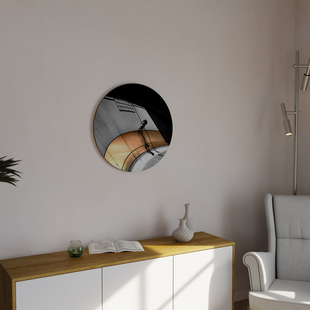 Décoration murale ronde ORANGE ARC AMBIANCE