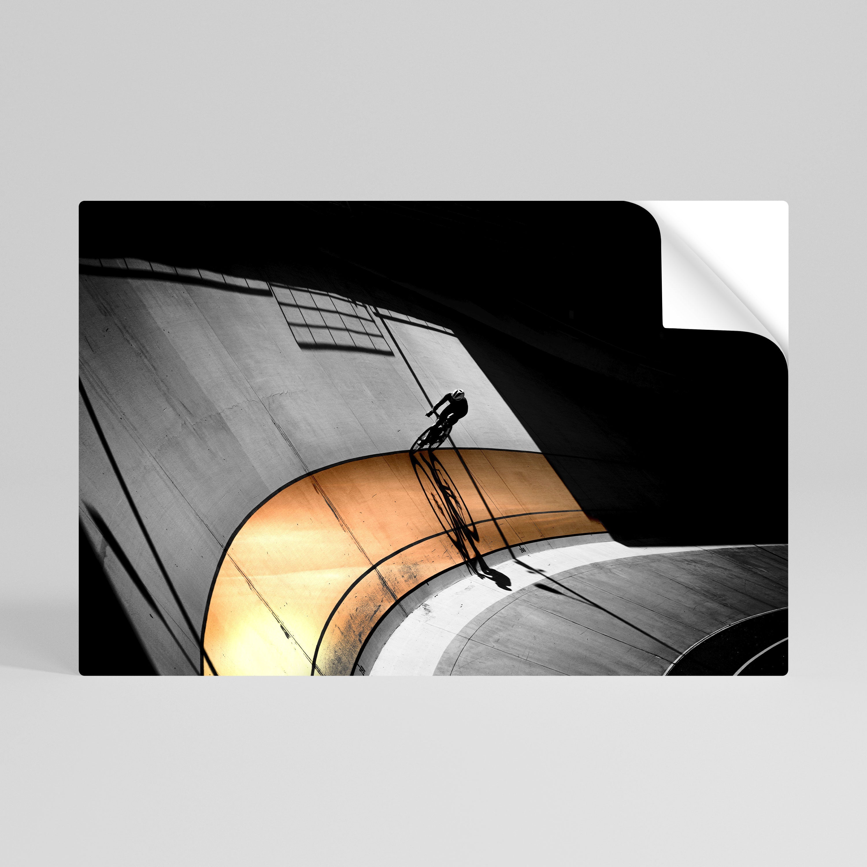 Affiche horizontale autocollante ORANGE ARC AMBIANCE