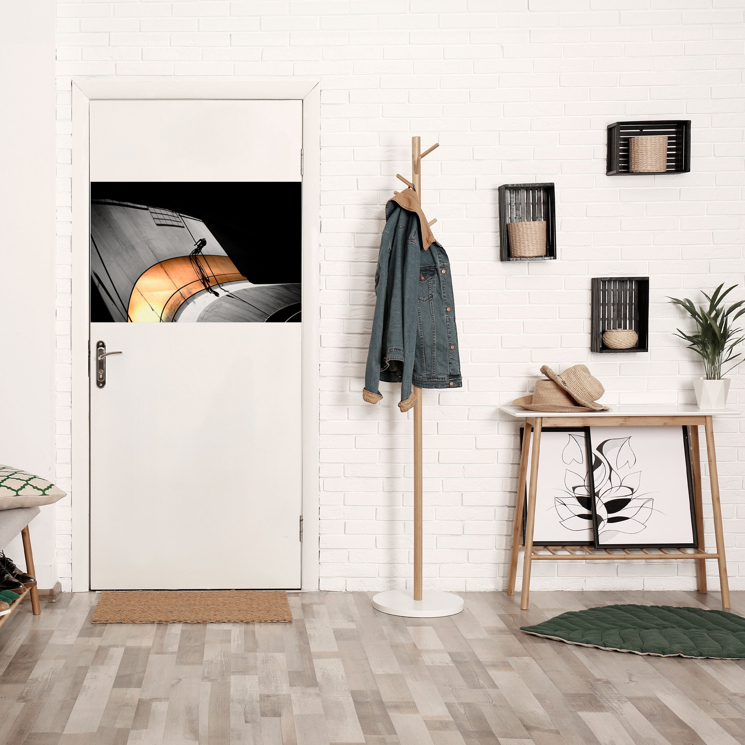 Affiche horizontale autocollante ORANGE ARC AMBIANCE