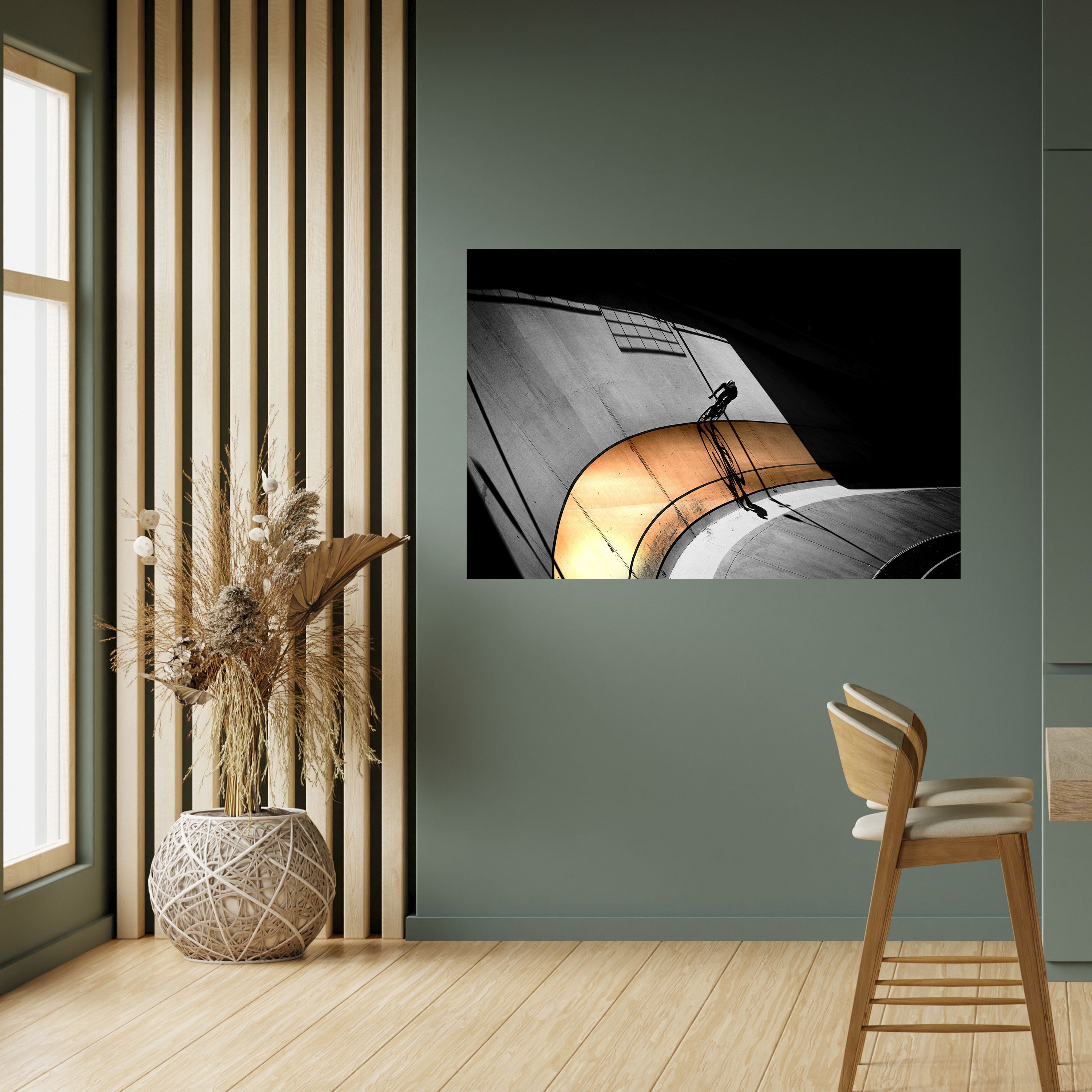 Affiche horizontale autocollante ORANGE ARC AMBIANCE