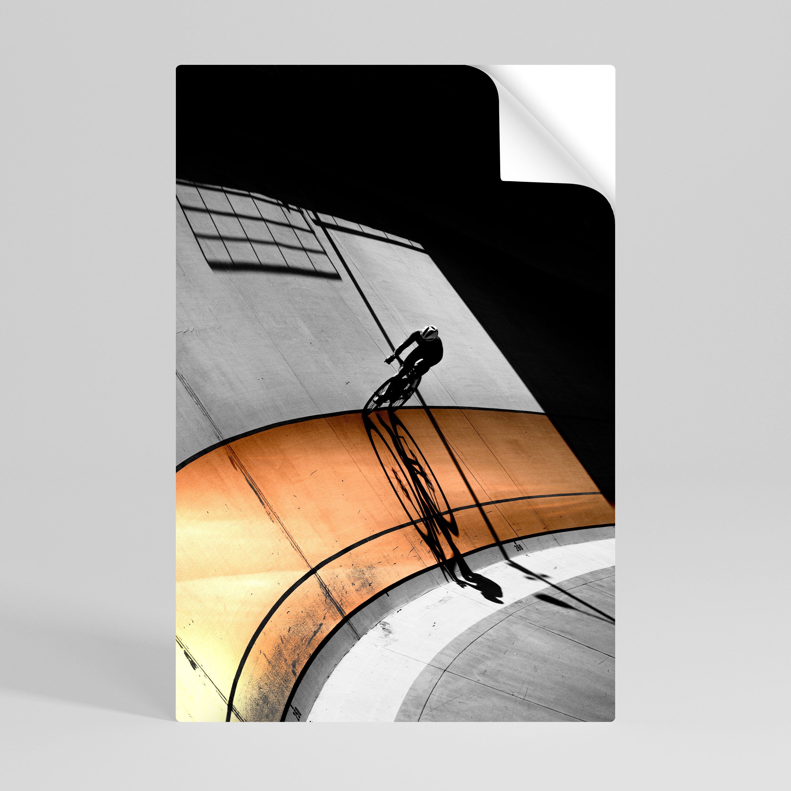 Affiche verticale autocollante ORANGE ARC AMBIANCE