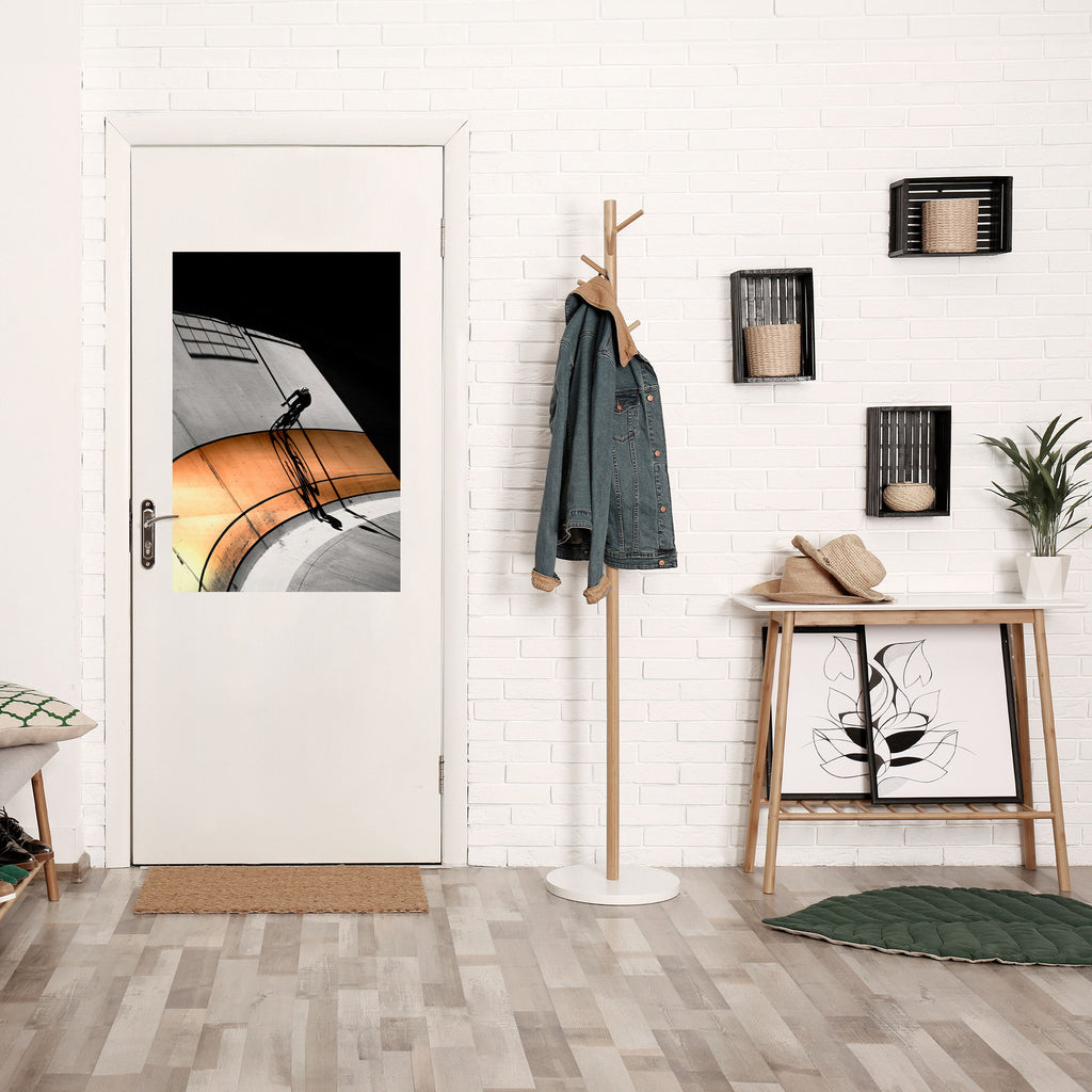 Affiche verticale autocollante ORANGE ARC AMBIANCE