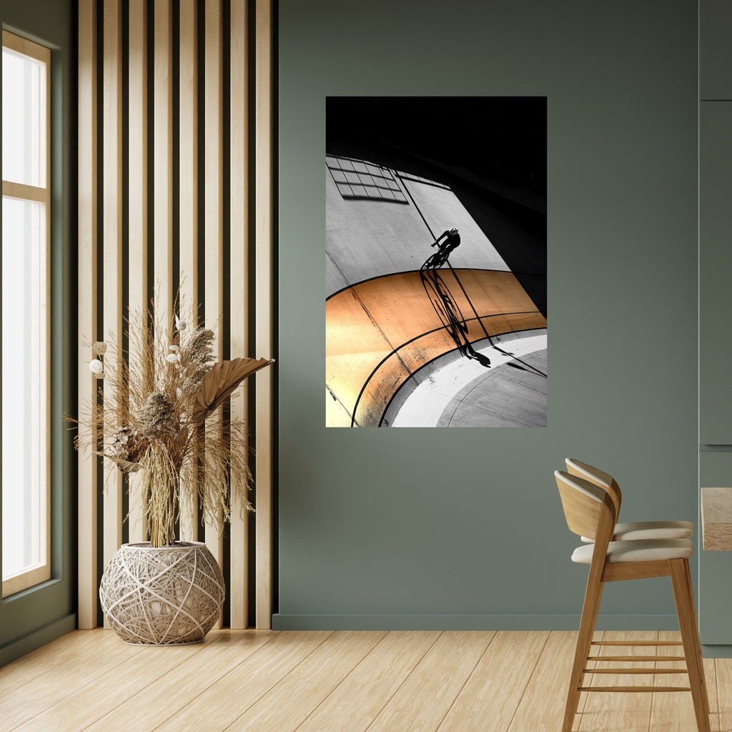 Affiche verticale autocollante ORANGE ARC AMBIANCE