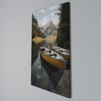 TRANQUIL LAKE JOURNEY Vertical Canvas Print