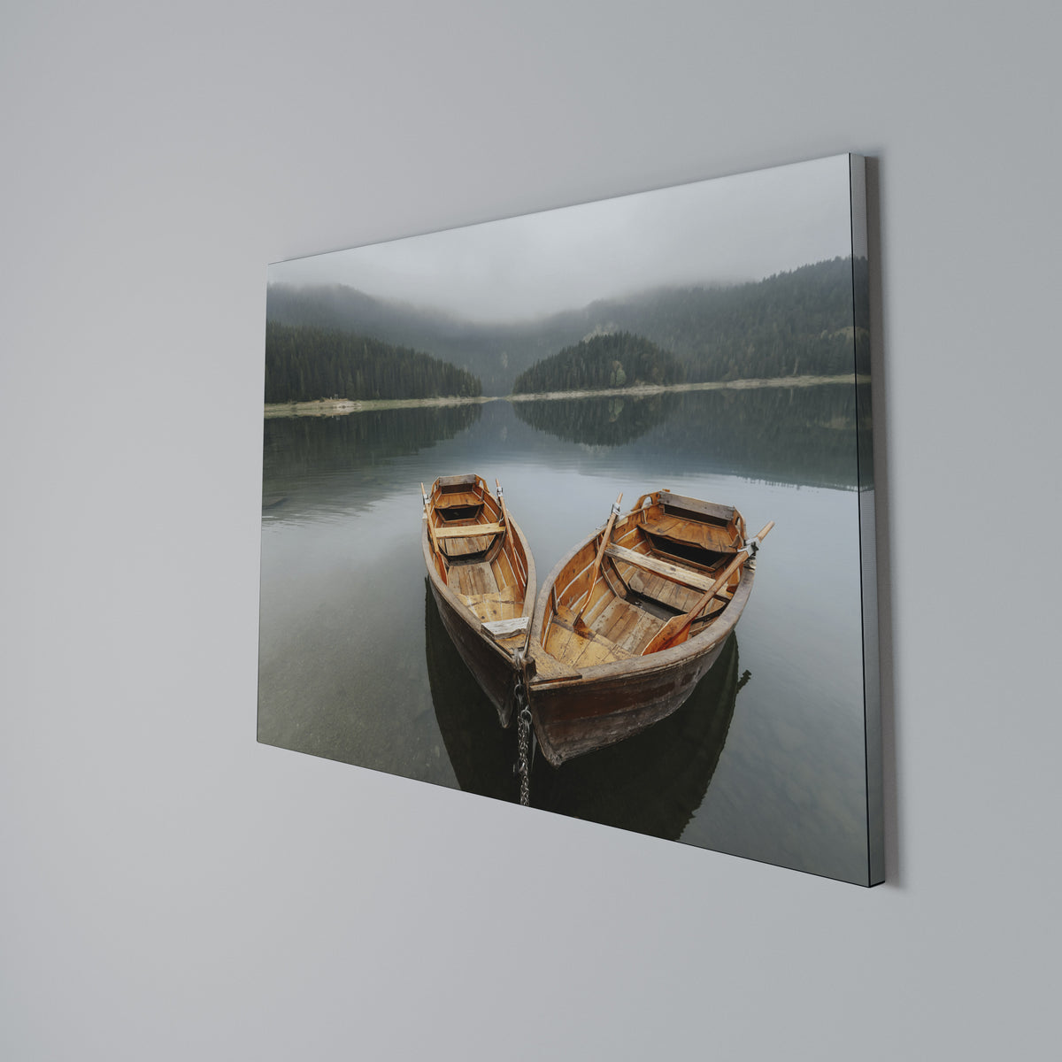 HARMONY OF BOATS Horizontal Canvas Print