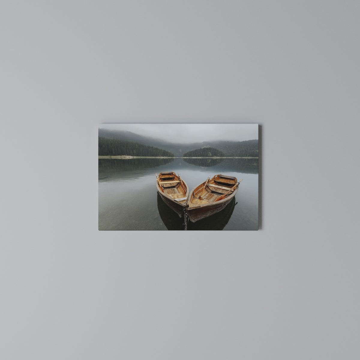 HARMONY OF BOATS Horizontal Canvas Print