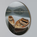 HARMONY OF BOATS Round Wall Art