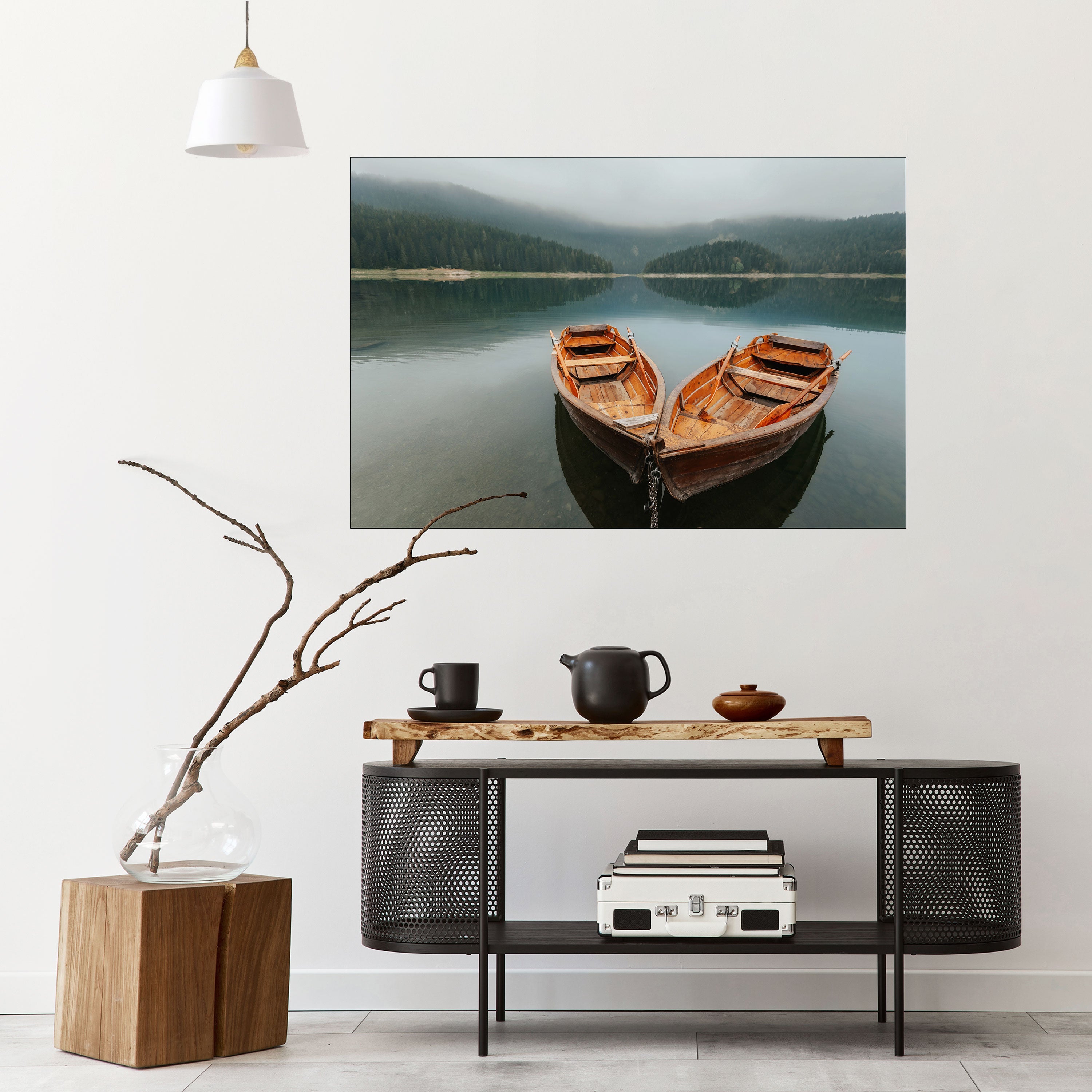 Affiche horizontale autocollante « HARMONY OF BOATS »