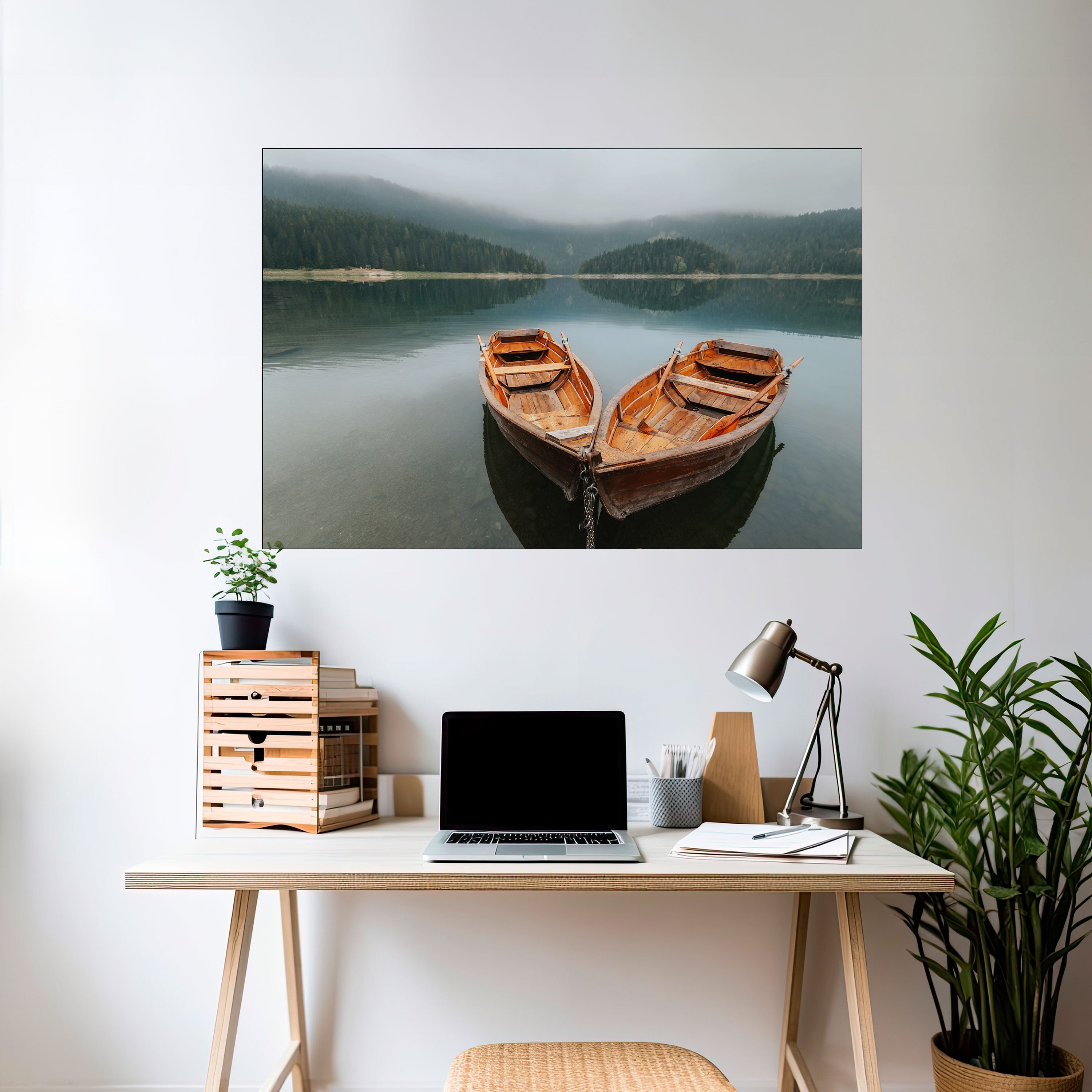 Affiche horizontale autocollante « HARMONY OF BOATS »