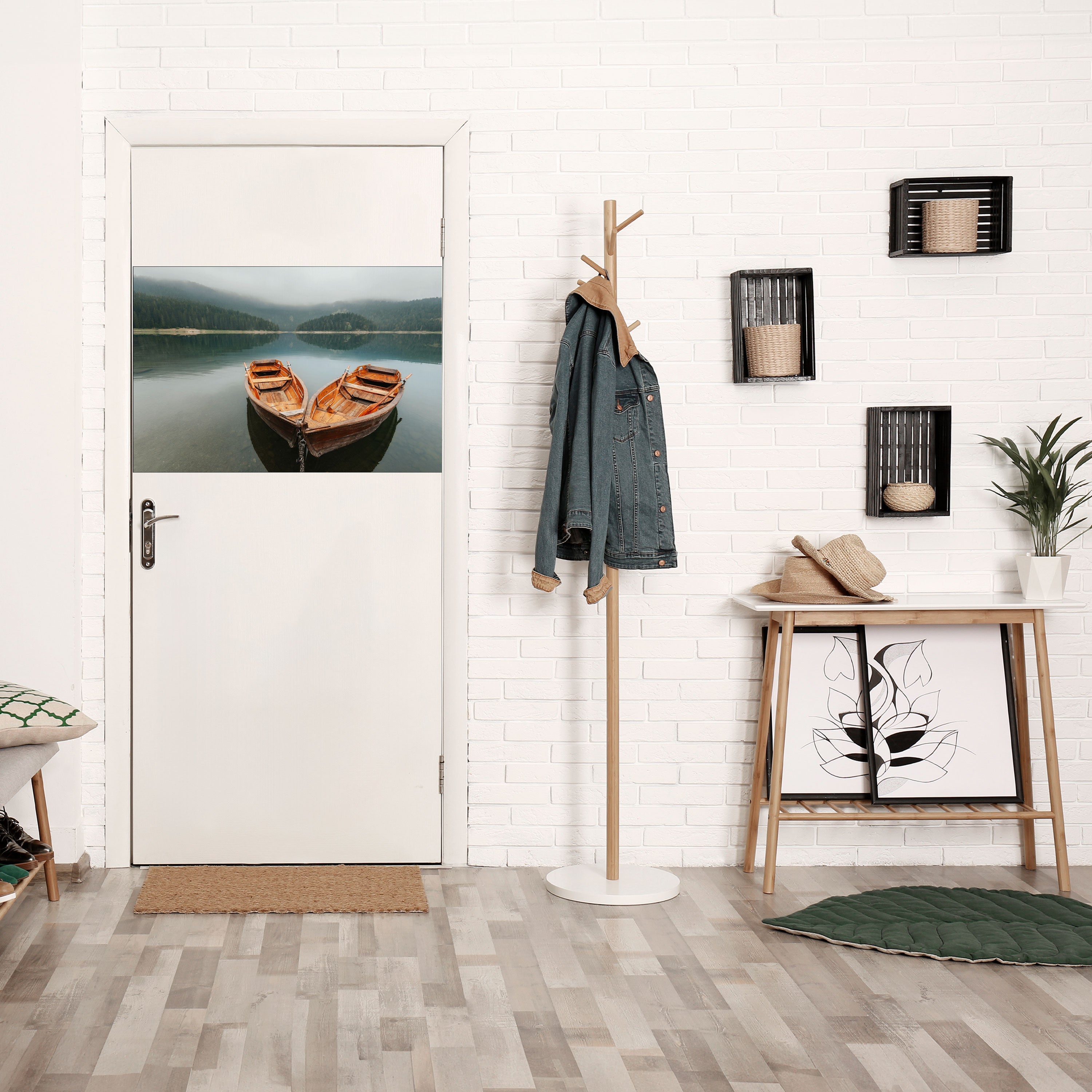 Affiche horizontale autocollante « HARMONY OF BOATS »