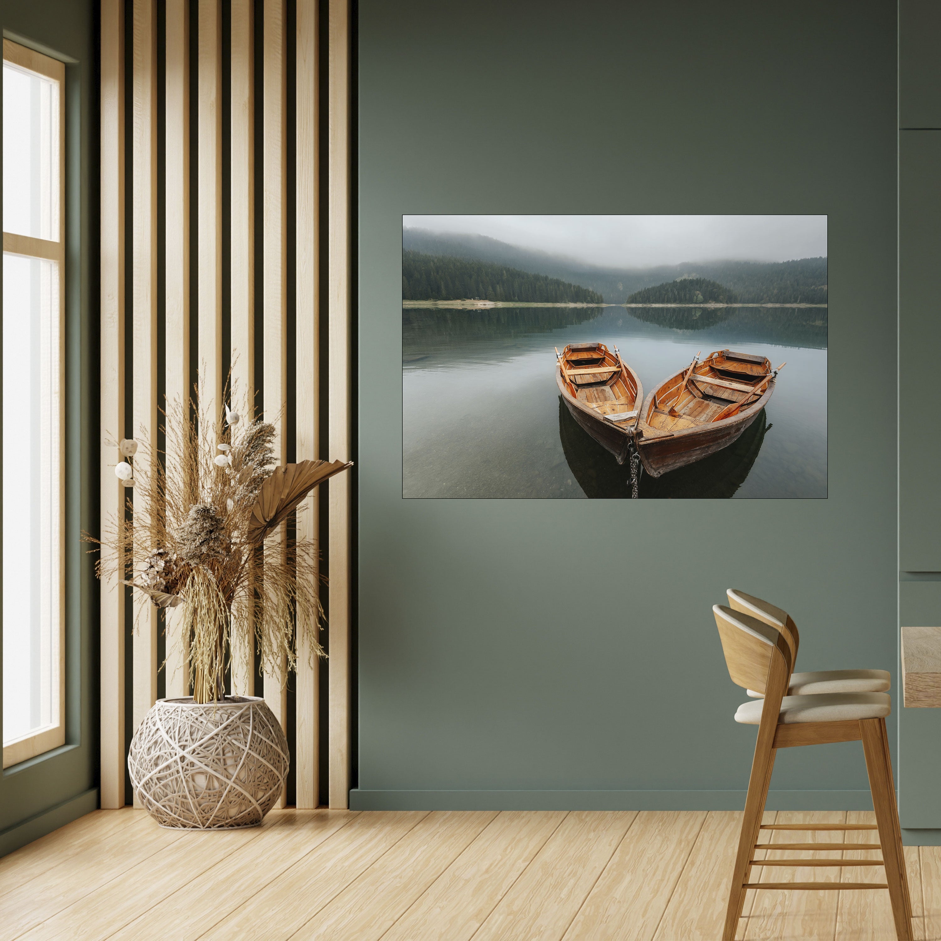 Affiche horizontale autocollante « HARMONY OF BOATS »