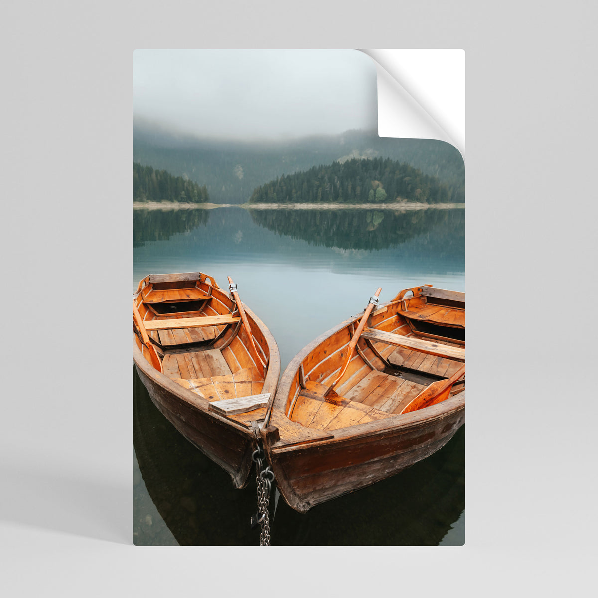 HARMONY OF BOATS Peel and Stick Vertical Poster