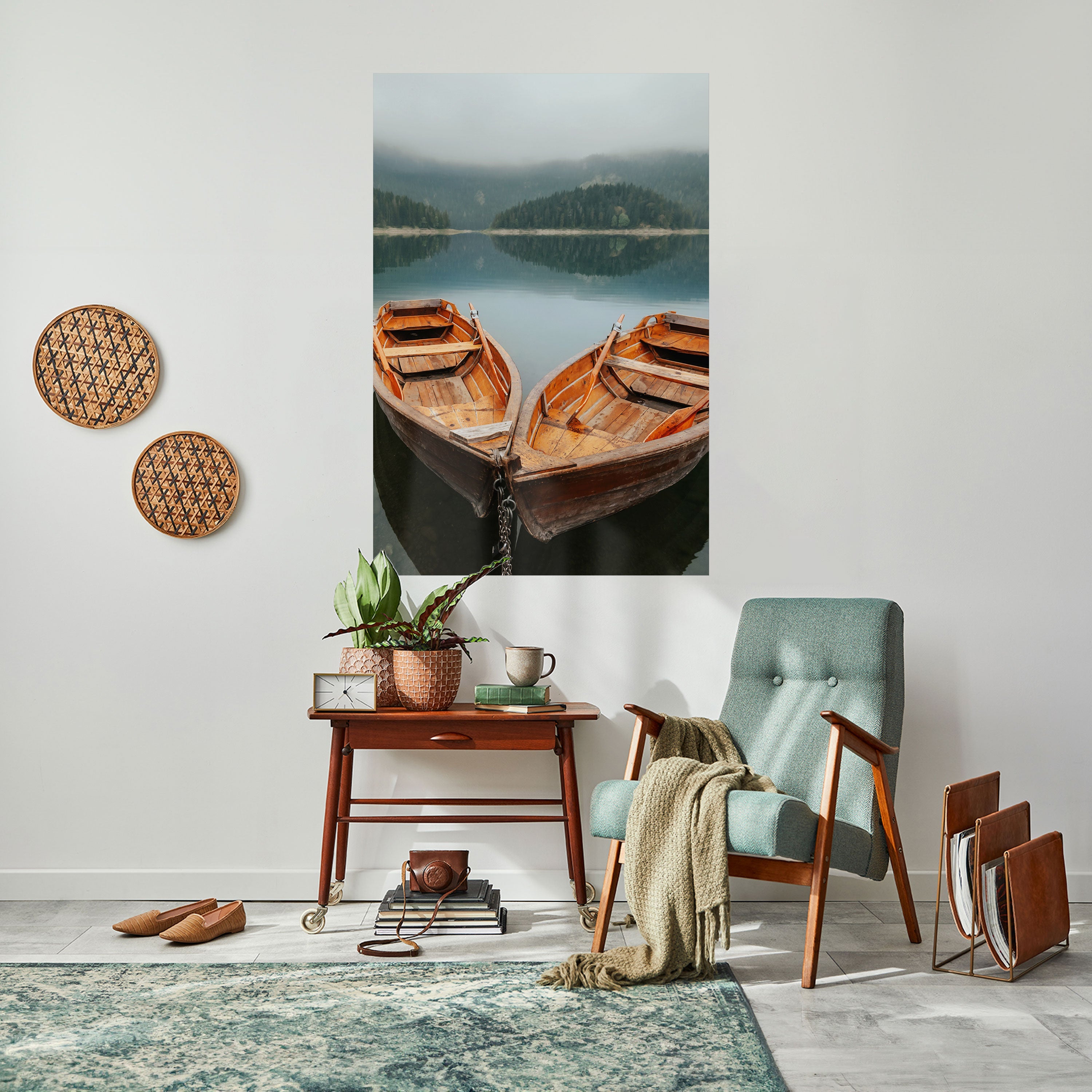 Affiche verticale autocollante « HARMONY OF BOATS »