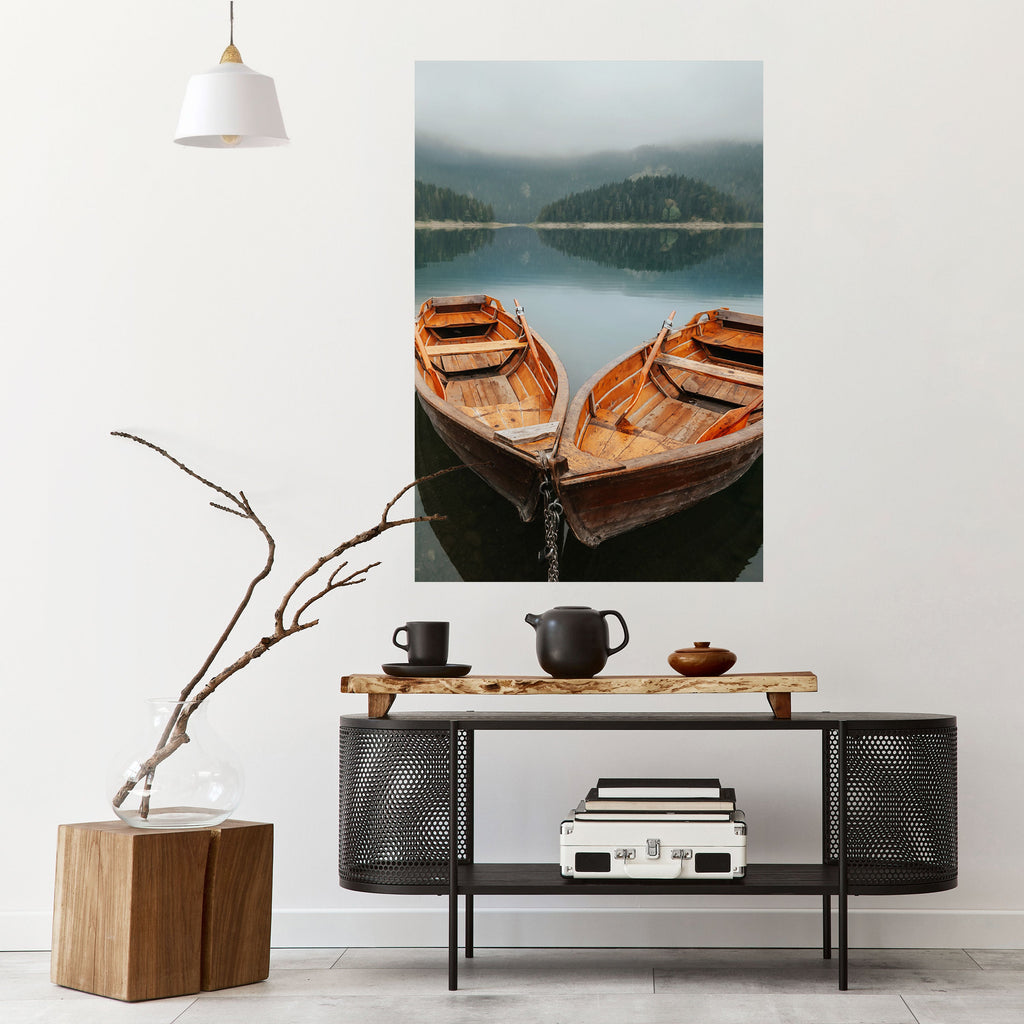 Affiche verticale autocollante « HARMONY OF BOATS »