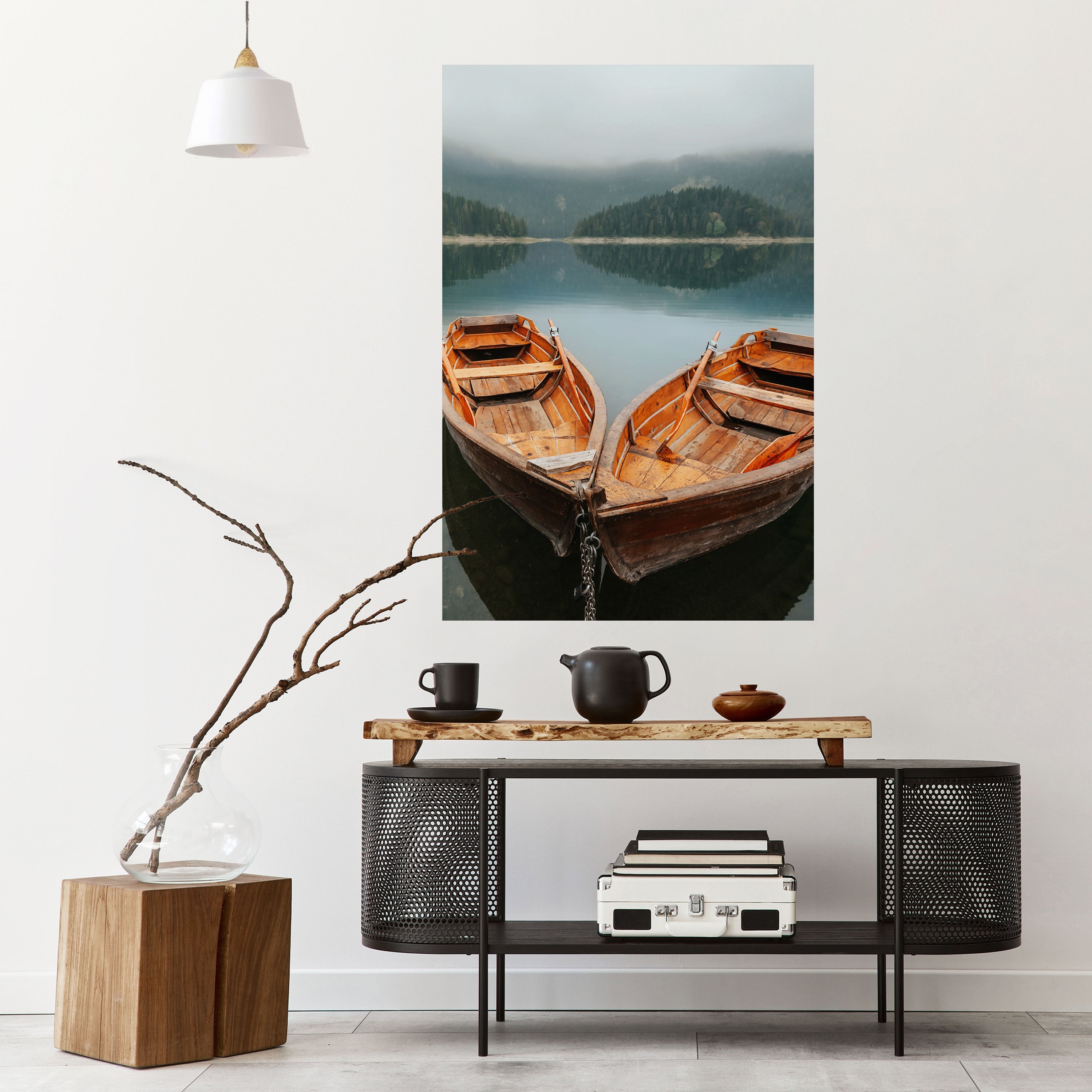 Affiche verticale autocollante « HARMONY OF BOATS »