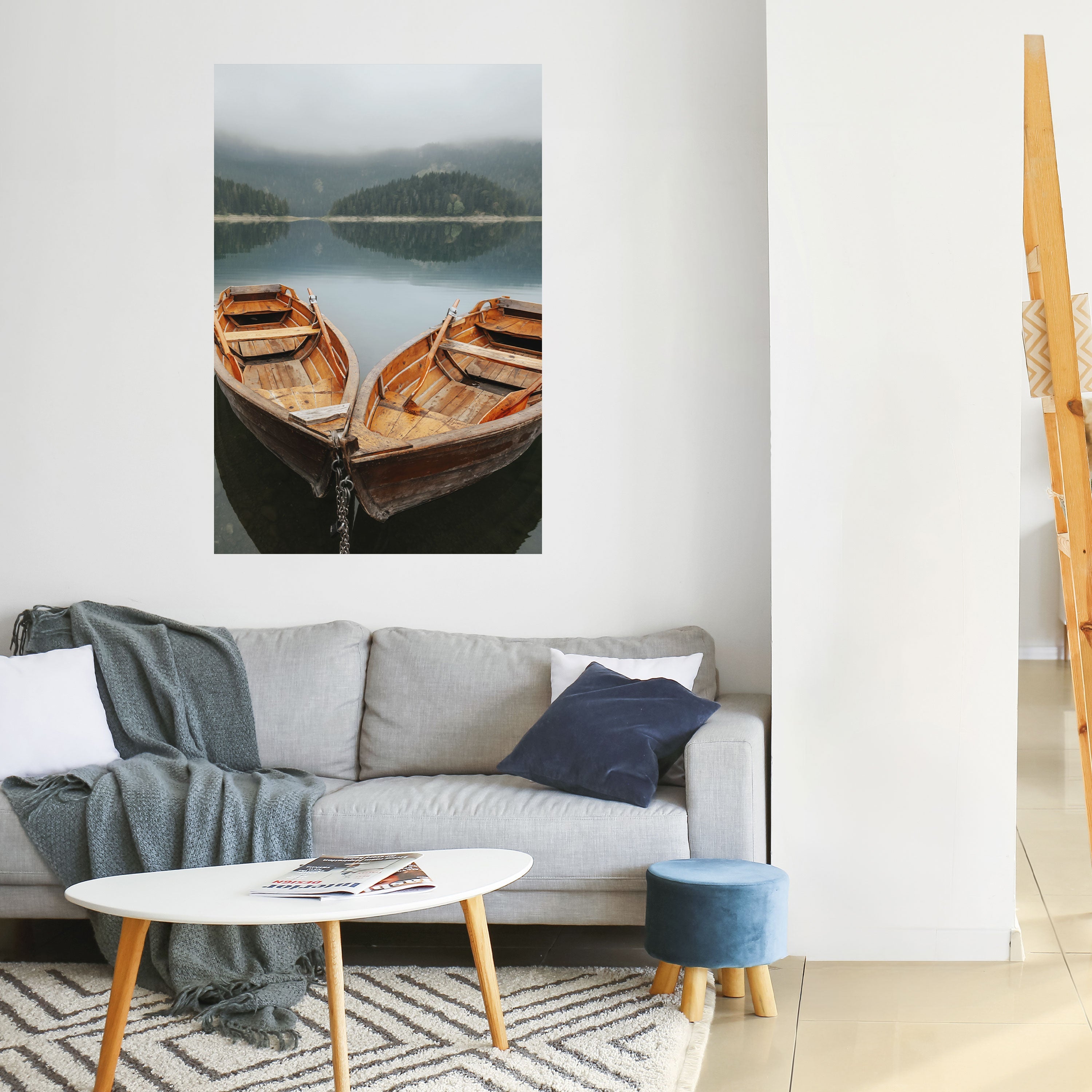 Affiche verticale autocollante « HARMONY OF BOATS »