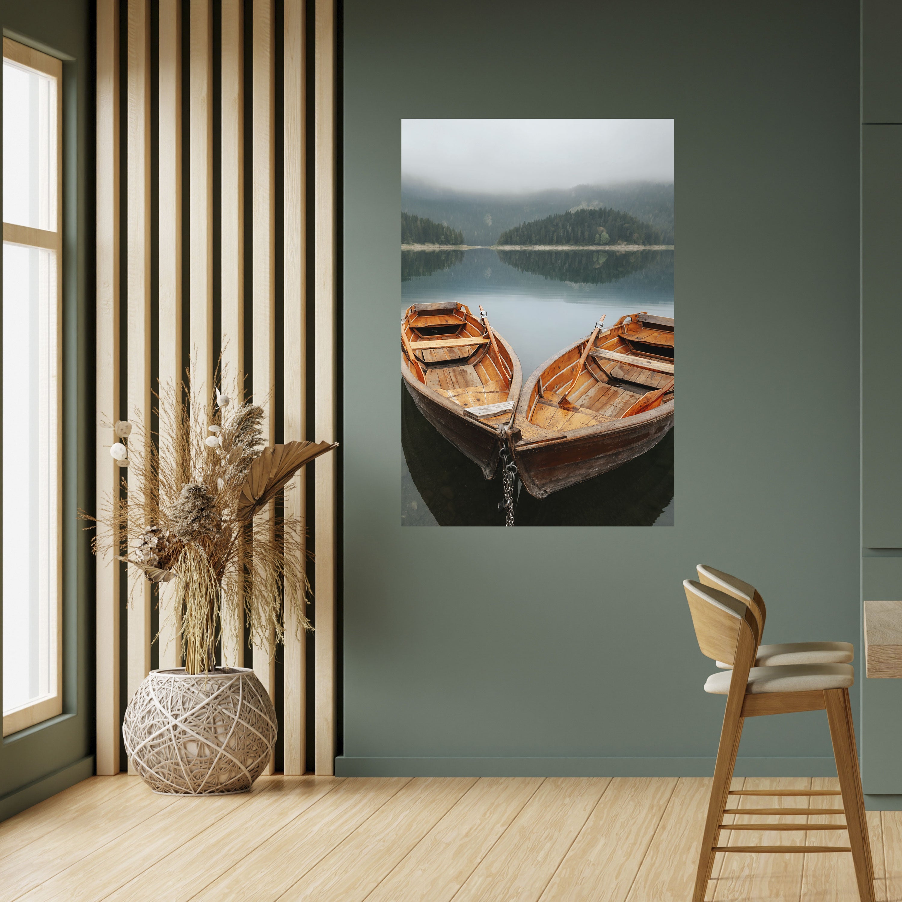 Affiche verticale autocollante « HARMONY OF BOATS »