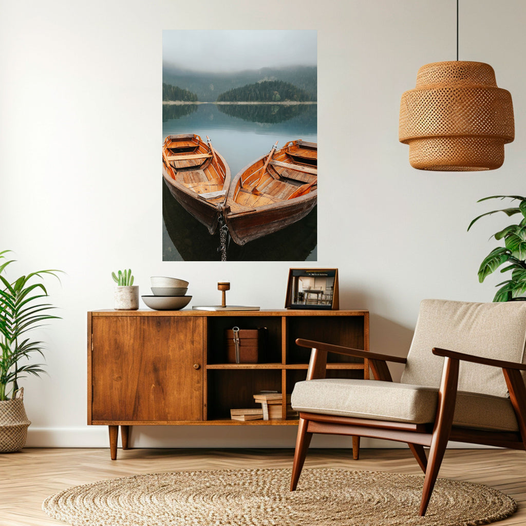 Affiche verticale autocollante « HARMONY OF BOATS »