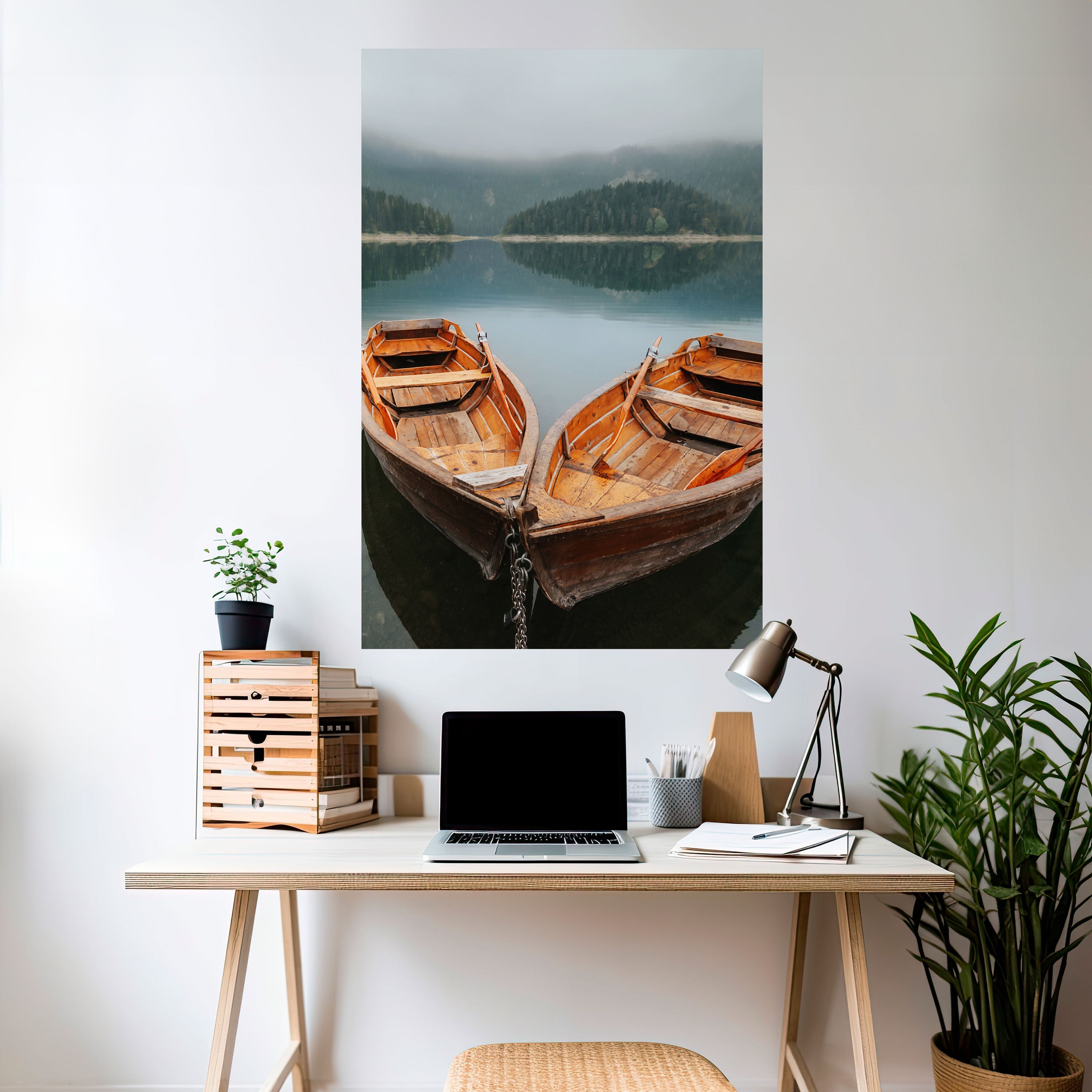 Affiche verticale autocollante « HARMONY OF BOATS »