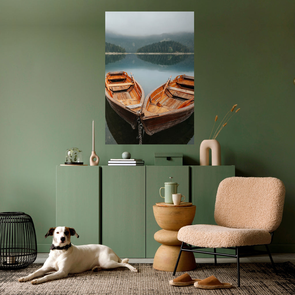Affiche verticale autocollante « HARMONY OF BOATS »