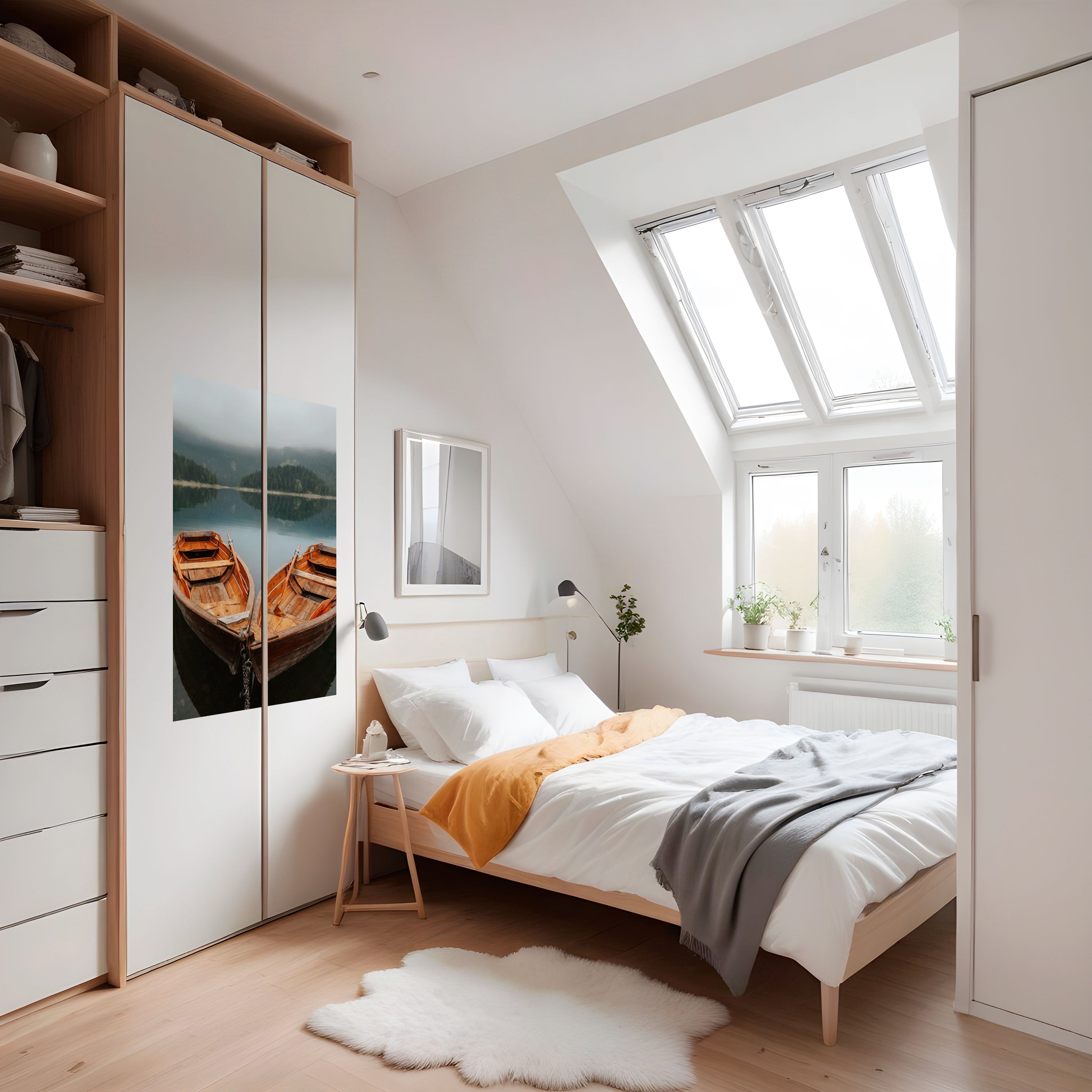 Affiche verticale autocollante « HARMONY OF BOATS »