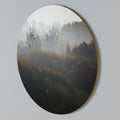 AUTUMNAL HAZE Round Wall Art