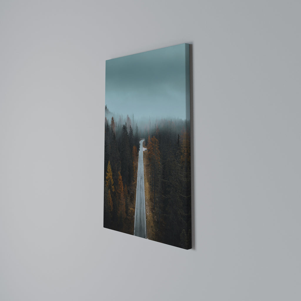 SERENE ROADWAY ESCAPE Vertical Canvas Print