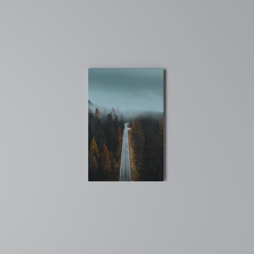 SERENE ROADWAY ESCAPE Vertical Canvas Print