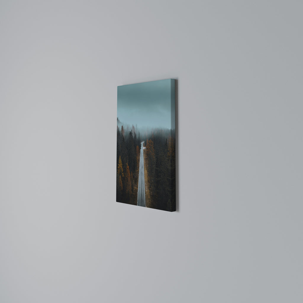 SERENE ROADWAY ESCAPE Vertical Canvas Print