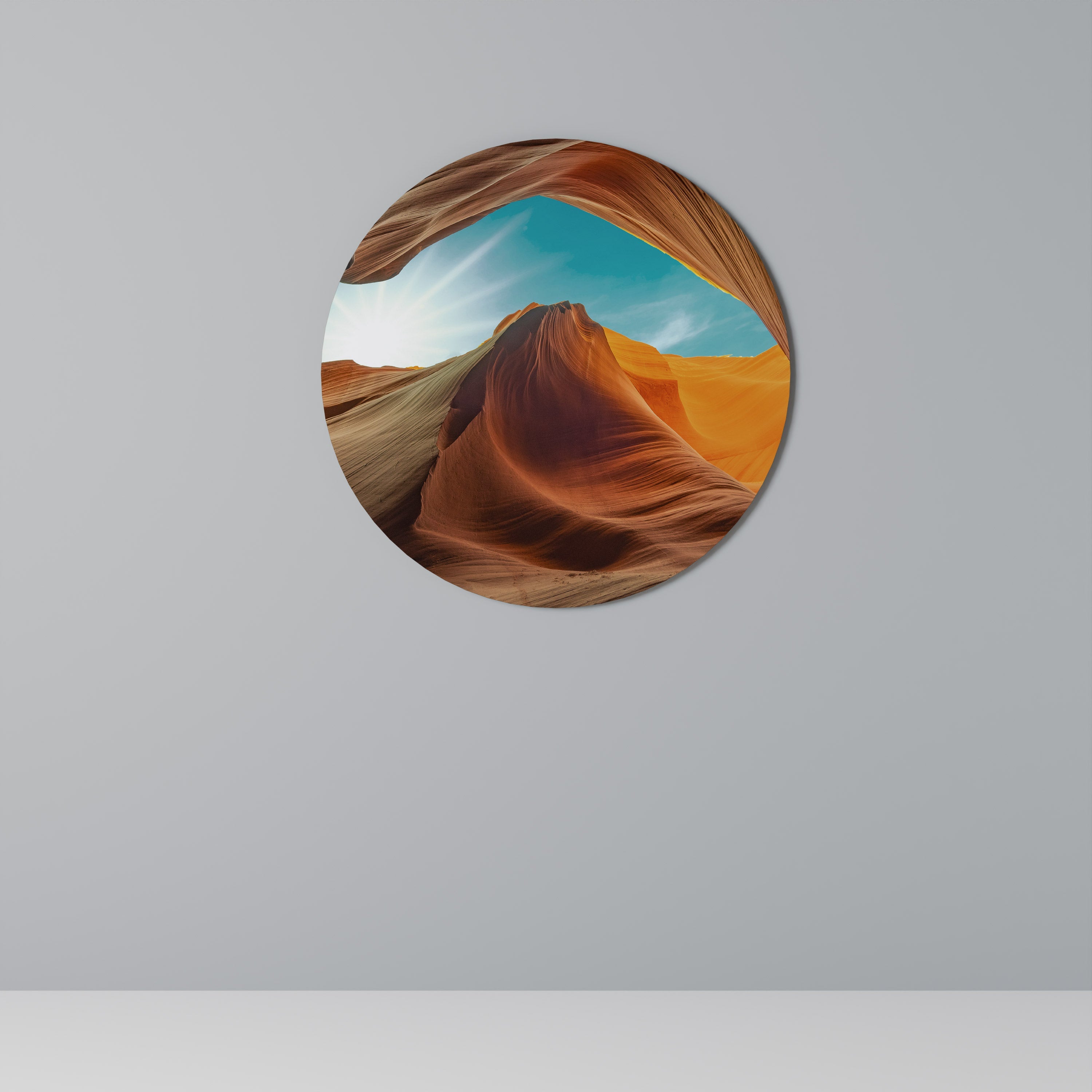 LE MURMURE DU CANYON Art mural rond