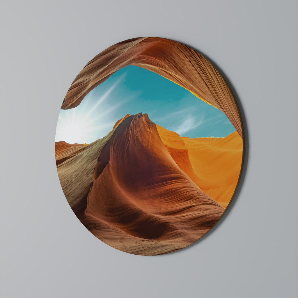LE MURMURE DU CANYON Art mural rond