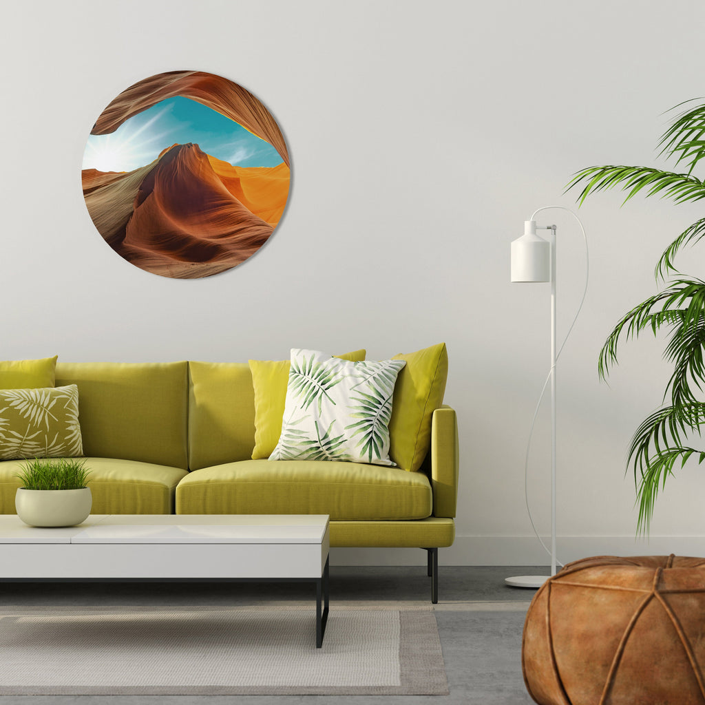 LE MURMURE DU CANYON Art mural rond