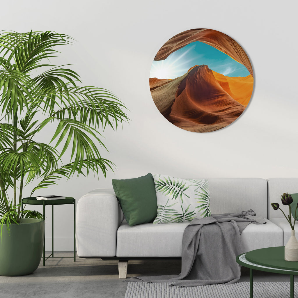 LE MURMURE DU CANYON Art mural rond