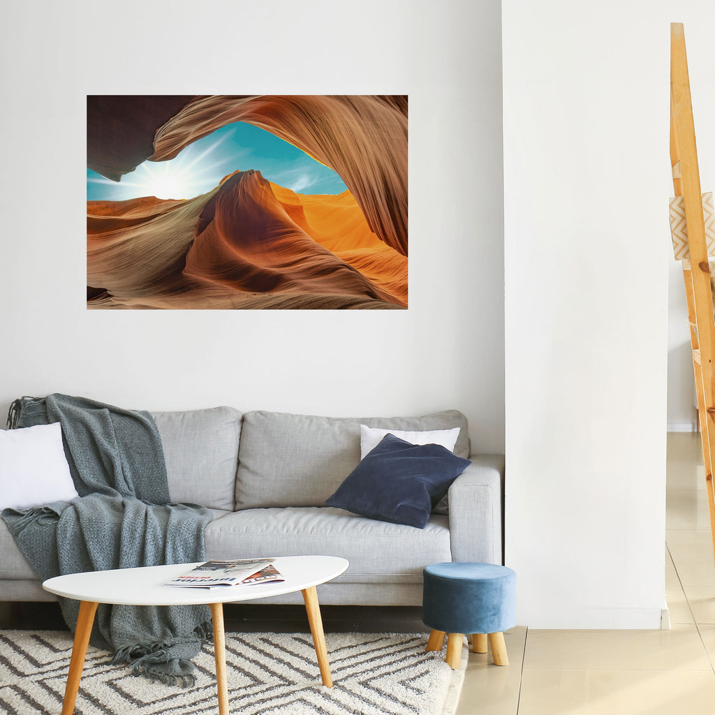 THE CANYON'S WHISPER Peel and Stick Horizontal Poster