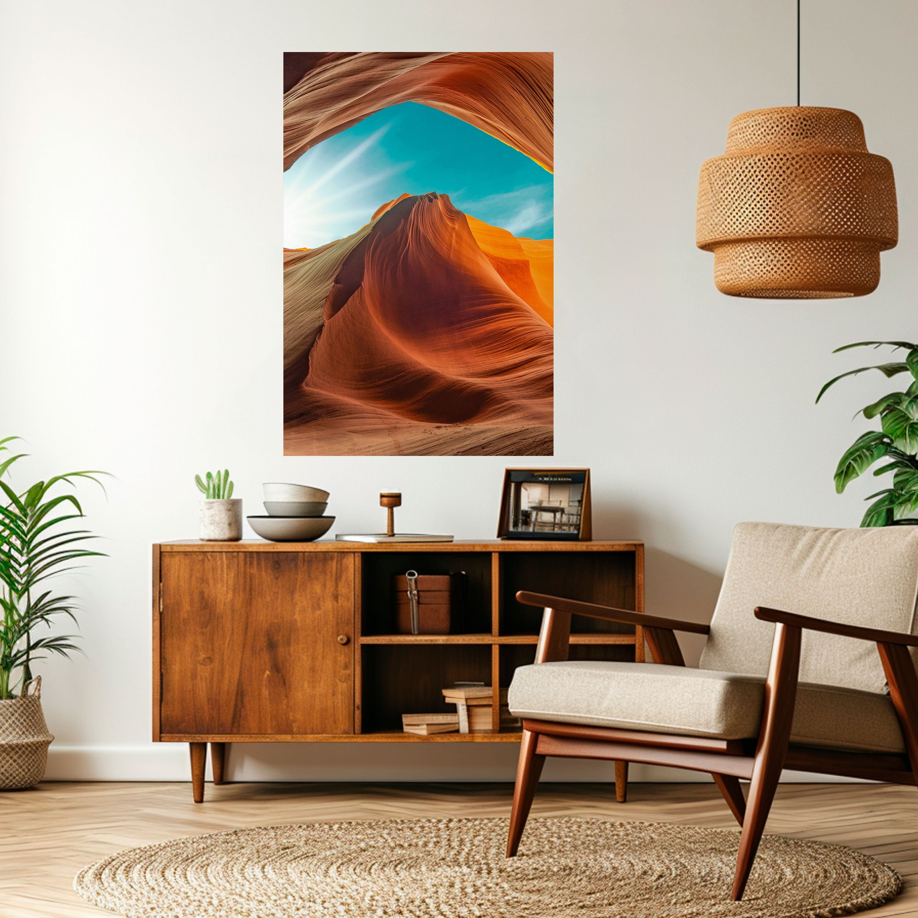 Affiche verticale autocollante « LE MURMURE DU CANYON »