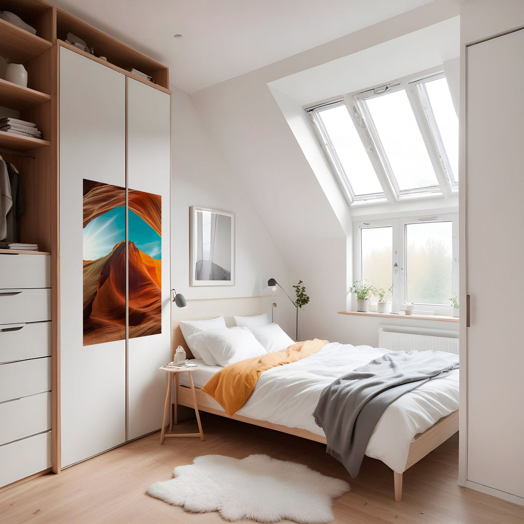 Affiche verticale autocollante « LE MURMURE DU CANYON »