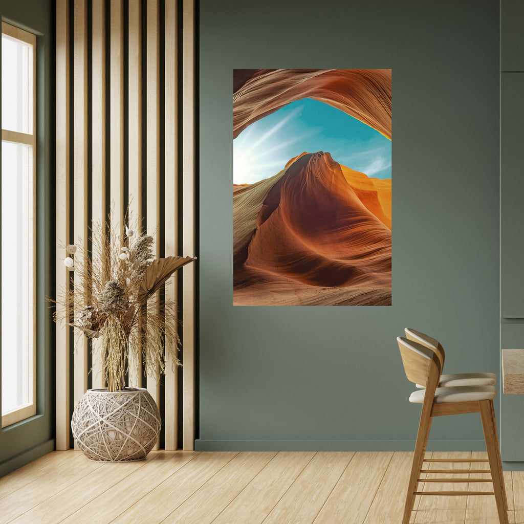 Affiche verticale autocollante « LE MURMURE DU CANYON »