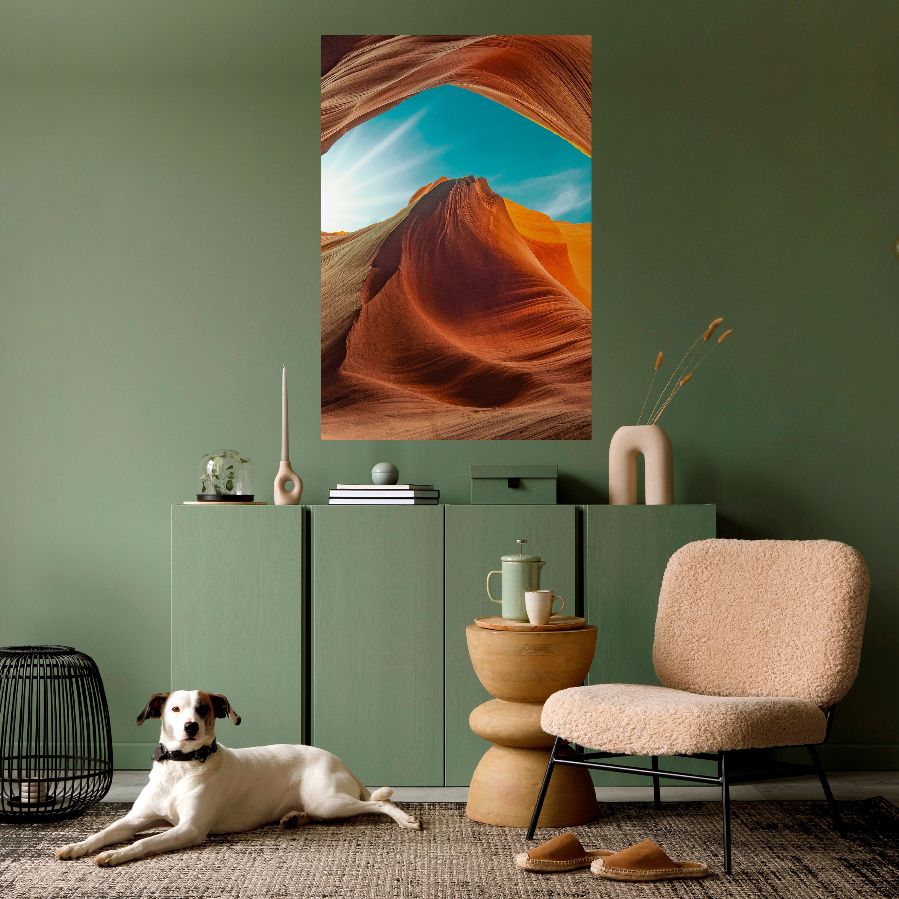 Affiche verticale autocollante « LE MURMURE DU CANYON »